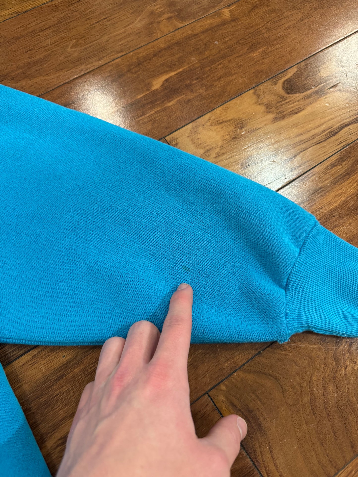 90s Nike Teal Spell Out Crewneck (XL)