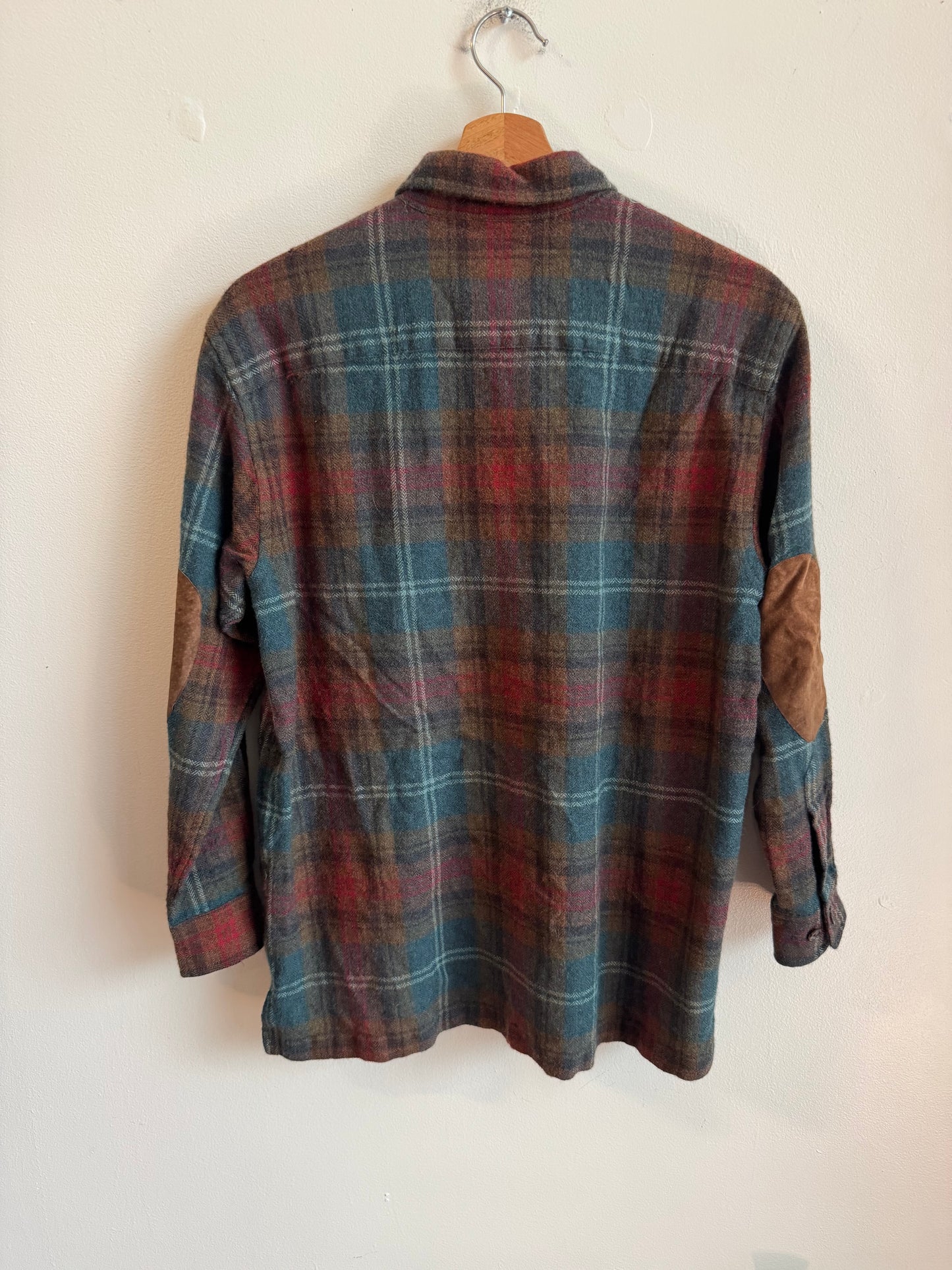 90s Lauren Ralph Lauren Multi-Colored Green Label Flannel (S)
