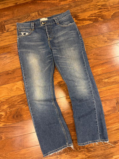2005 Levi's Silver Tab Boot Cut Dark Wash Jeans (34 x 30)