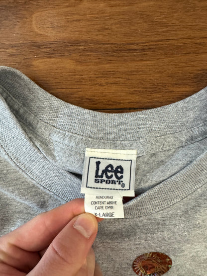 2004 Patriots v Panthers Deadstock Grey Lee Graphic Tee (XL)