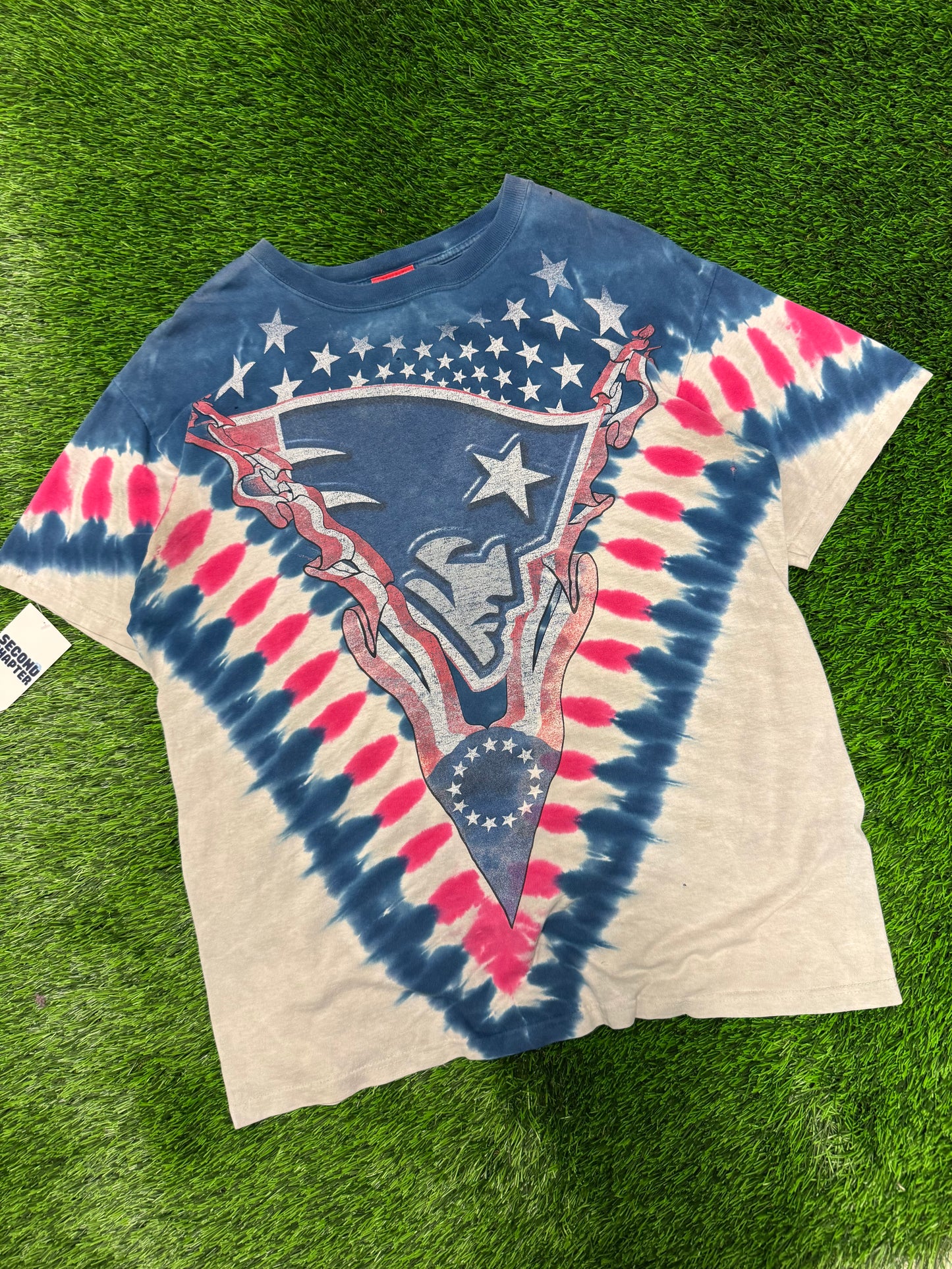 00s New England Patriots NFL Tie Dye Tee (L)