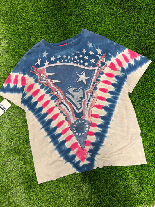 00s New England Patriots NFL Tie Dye Tee (L)
