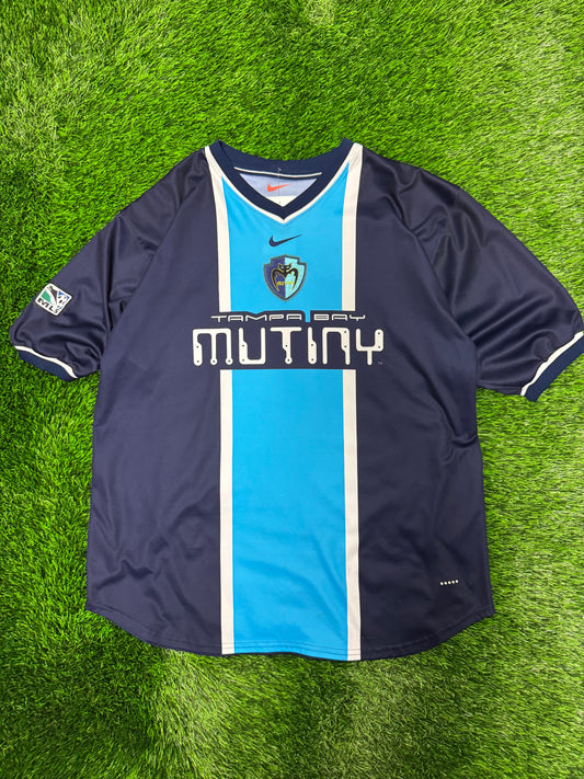 90s Tampa Bay Mutiny Nike MLS Defunct Club Vintage Home Jersey (XL)