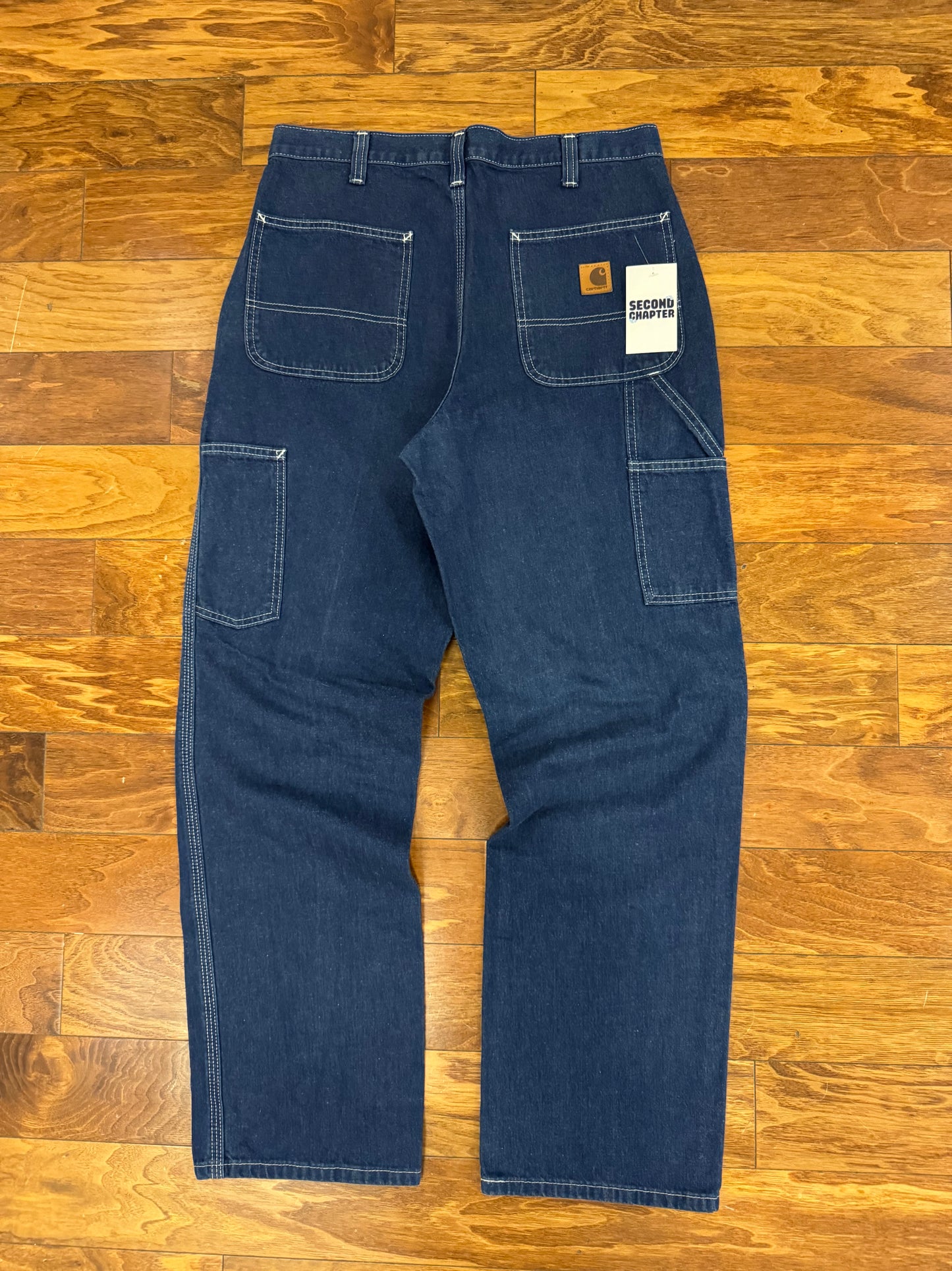 00s Carhartt Dark Wash Carpenter Jeans (32 x 32)