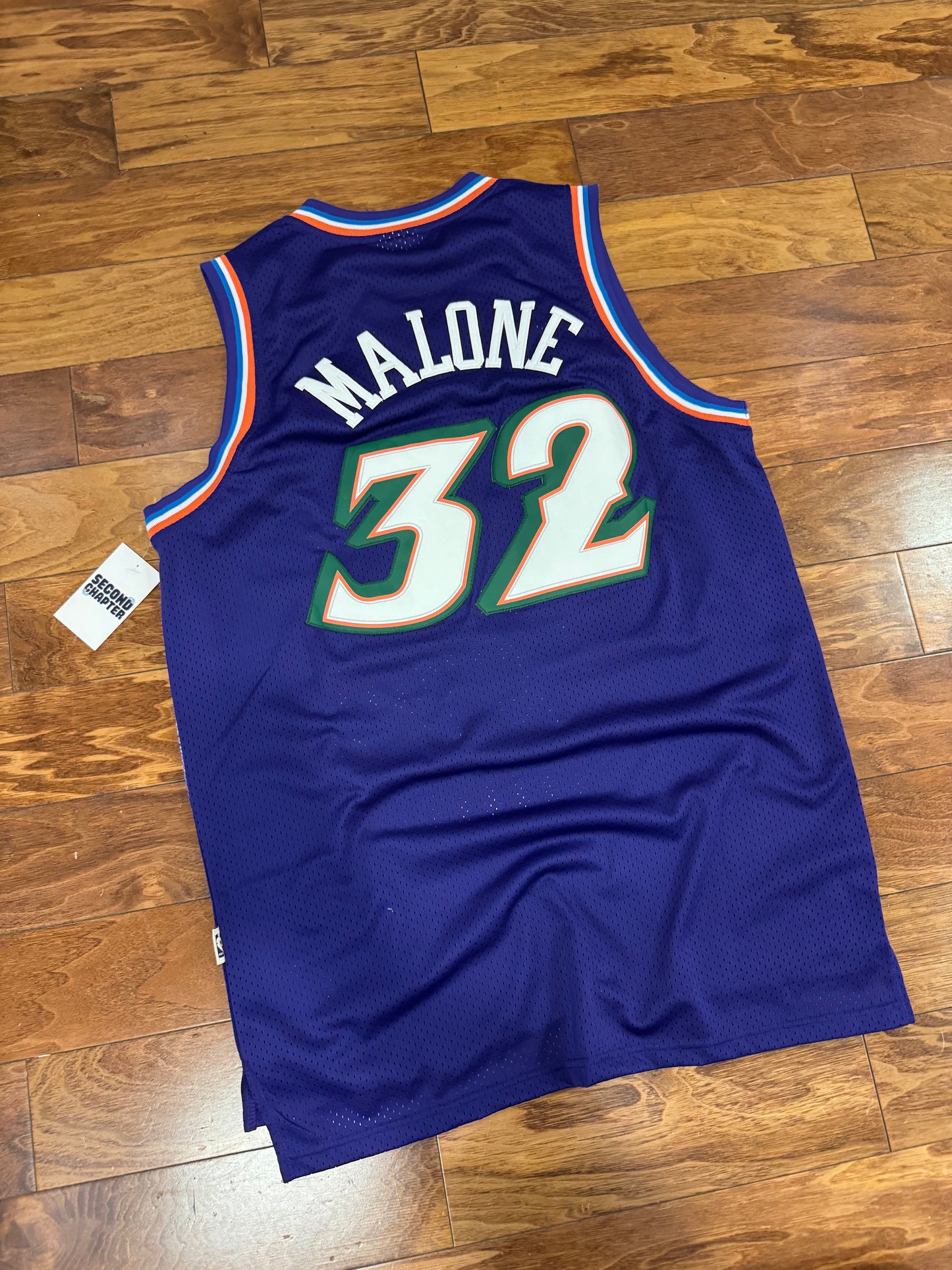 Utah Jazz Karl Malone #32 Adidas Hardwood NBA Jersey (XL)