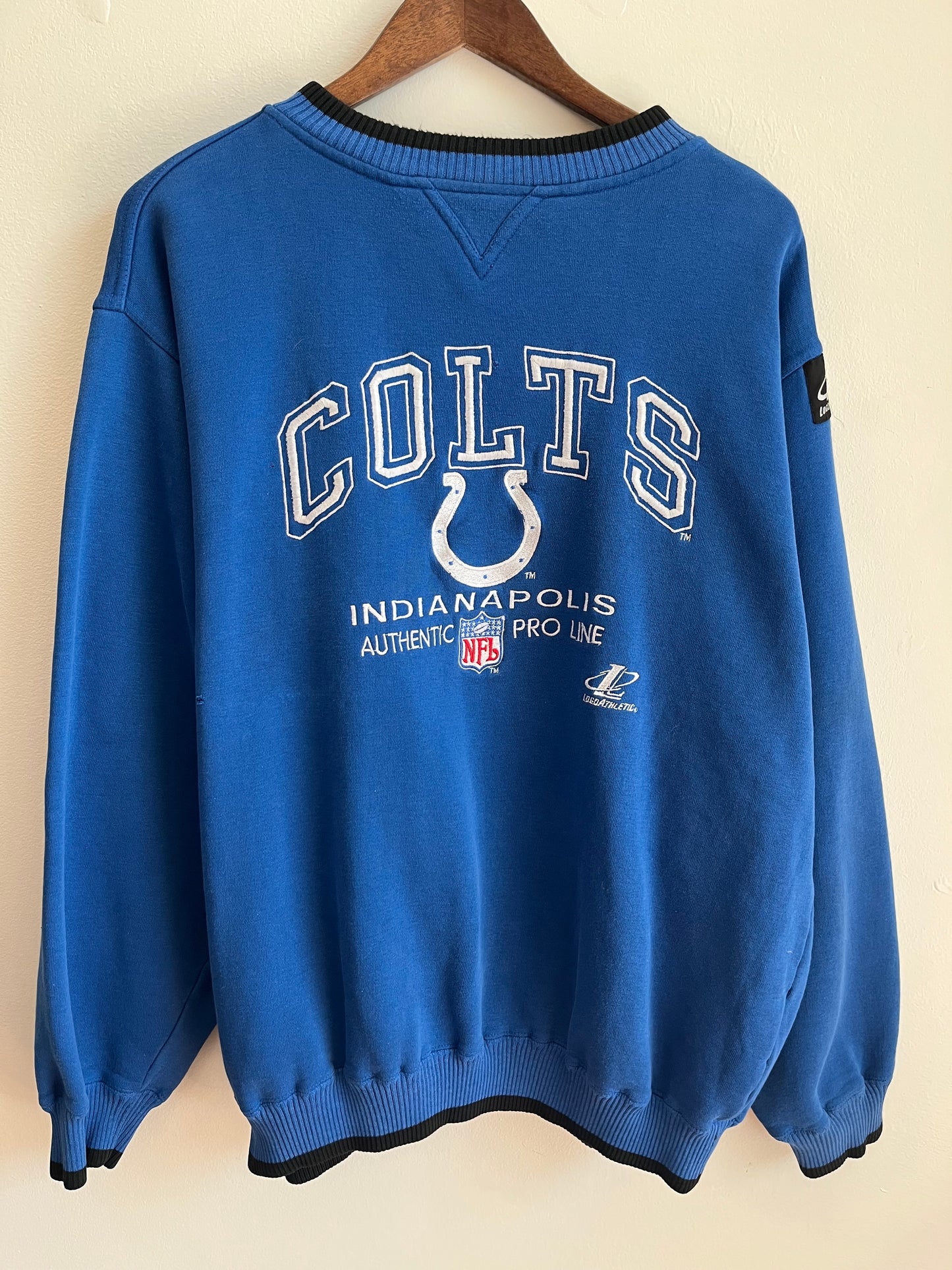90s Indianapolis Colts Logo Ahtletic Embroidered Crewneck (XL)