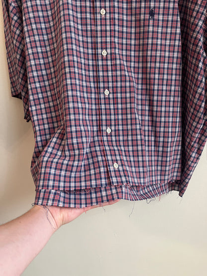00s Polo Ralph Lauren Cropped Essential Polo Shirt (XXL)