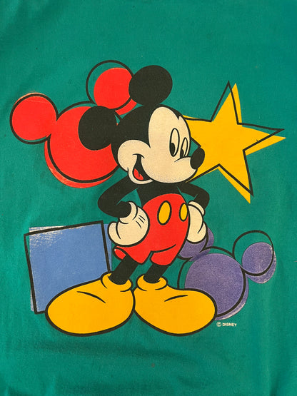 90s Mickey Mouse Disney Teal Tee (XL)