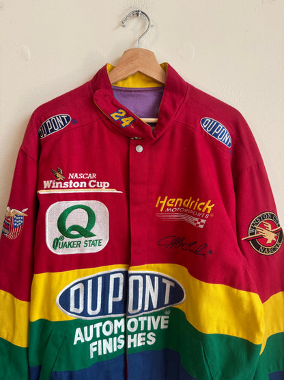 90s Jeff Gordon Dupont Quaker State Racing Jeff Hamilton Nascar Jacket (L)