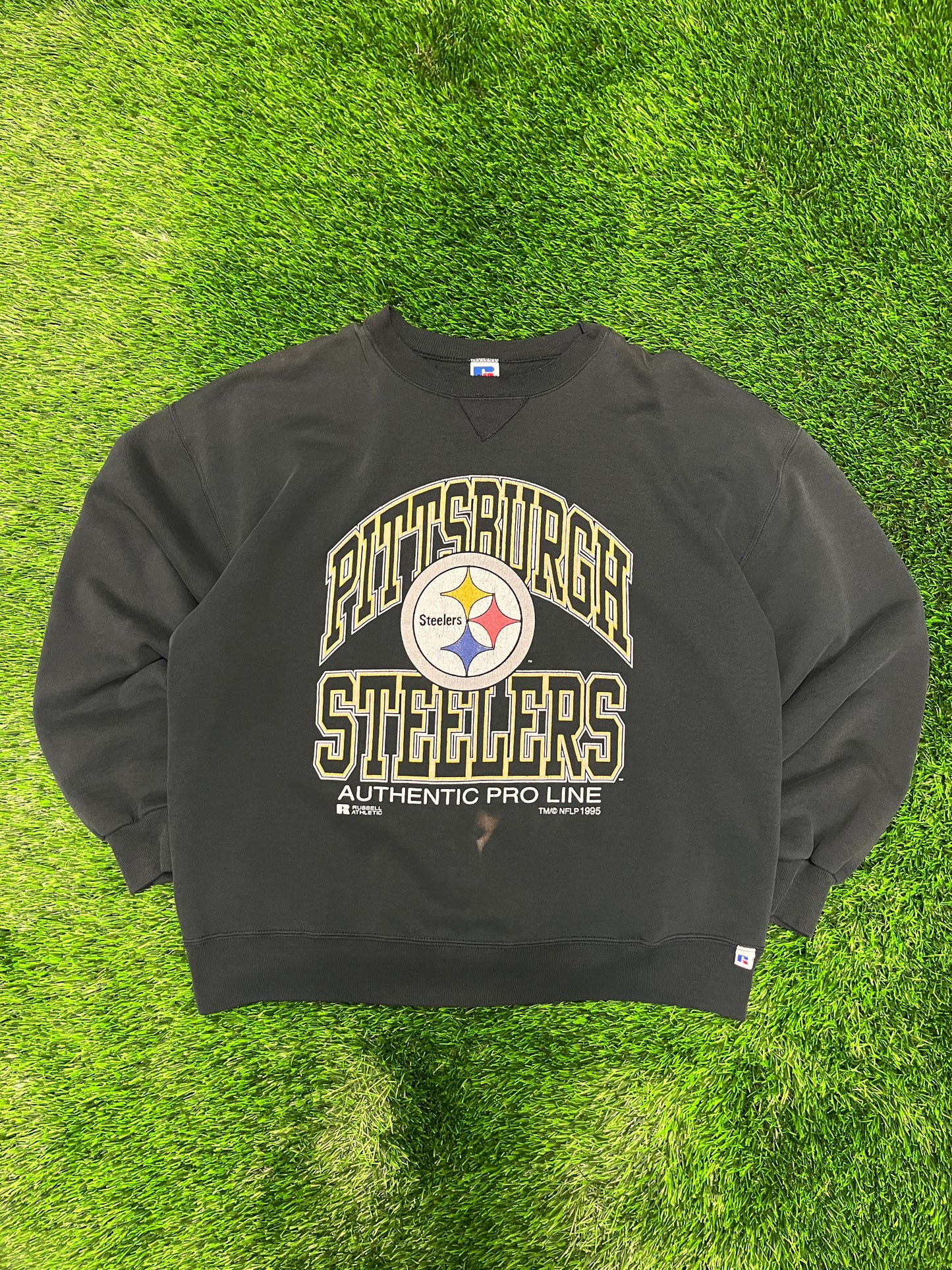 1995 Pittsburgh Steelers Russell Pro Line Crewneck (XL)
