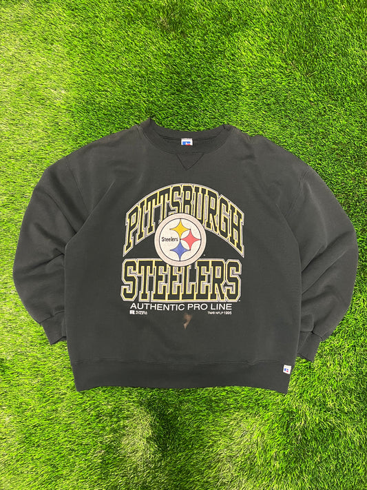 1995 Pittsburgh Steelers Russell Pro Line Crewneck (XL)