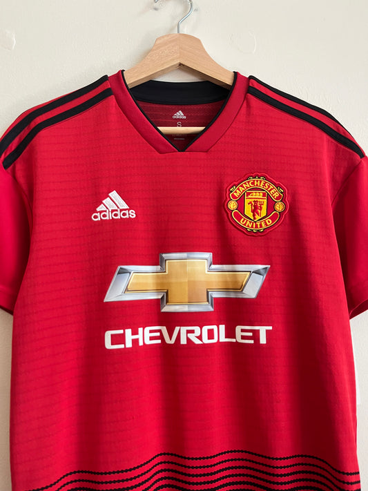 2018 Manchester United Home Kit Adidas Soccer Jersey (S)