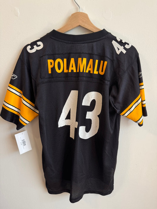 00s Pittsburgh Steelers Troy Polamalu Jersey (Youth L)