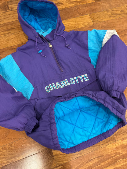 90s Charlotte Hornets Jen-Pro Puffer Jacket (M)