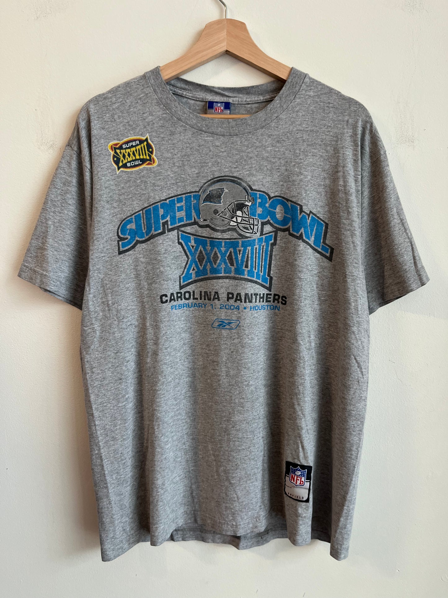 2004 Carolina Panthers Super Bowl Tee (M)