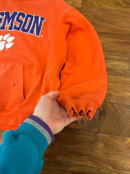 00s Clemson Thrashed Hoodie (L)