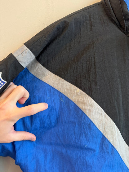 90s Carhartt Panthers Apex Black/Blue Puffer Jacket (XL)