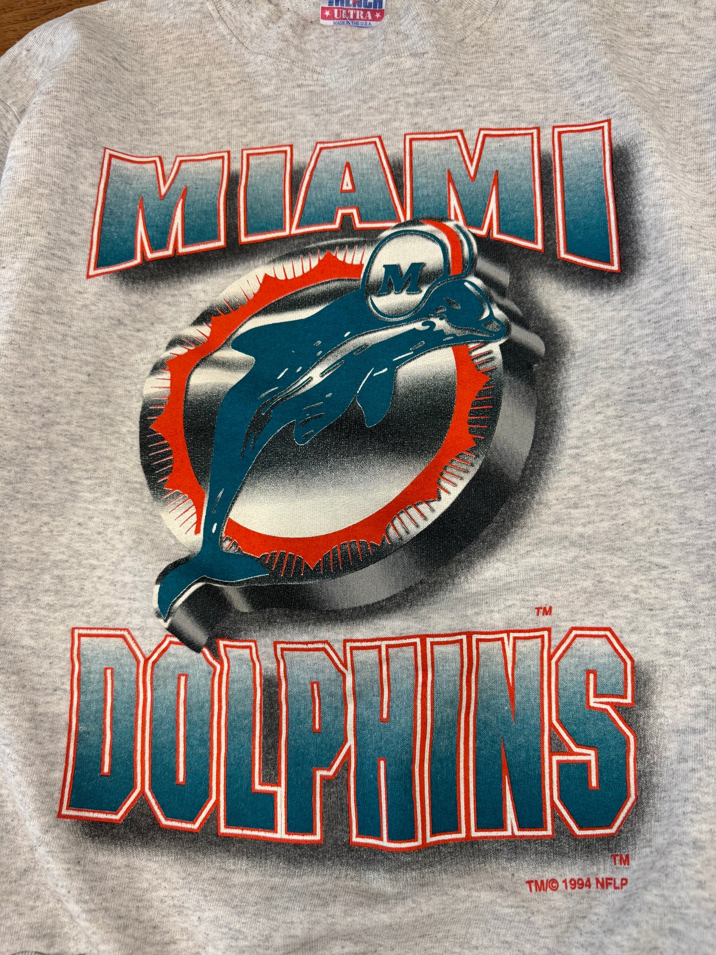 1994 Miami Dolphins Vintage Trench Crewneck (S)