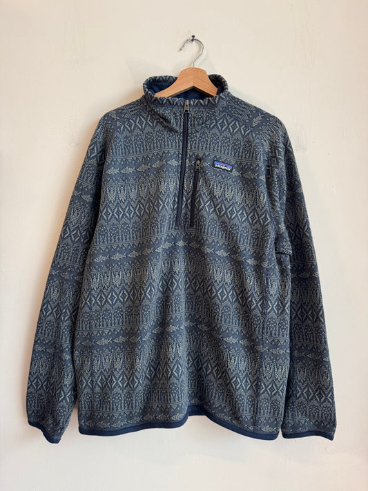 Patagonia Better Sweater 1/4 Zip Falconer Legend Fleece (L)