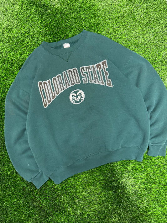 00s Colorado State University Spell Out Vintage Crewneck (XL)