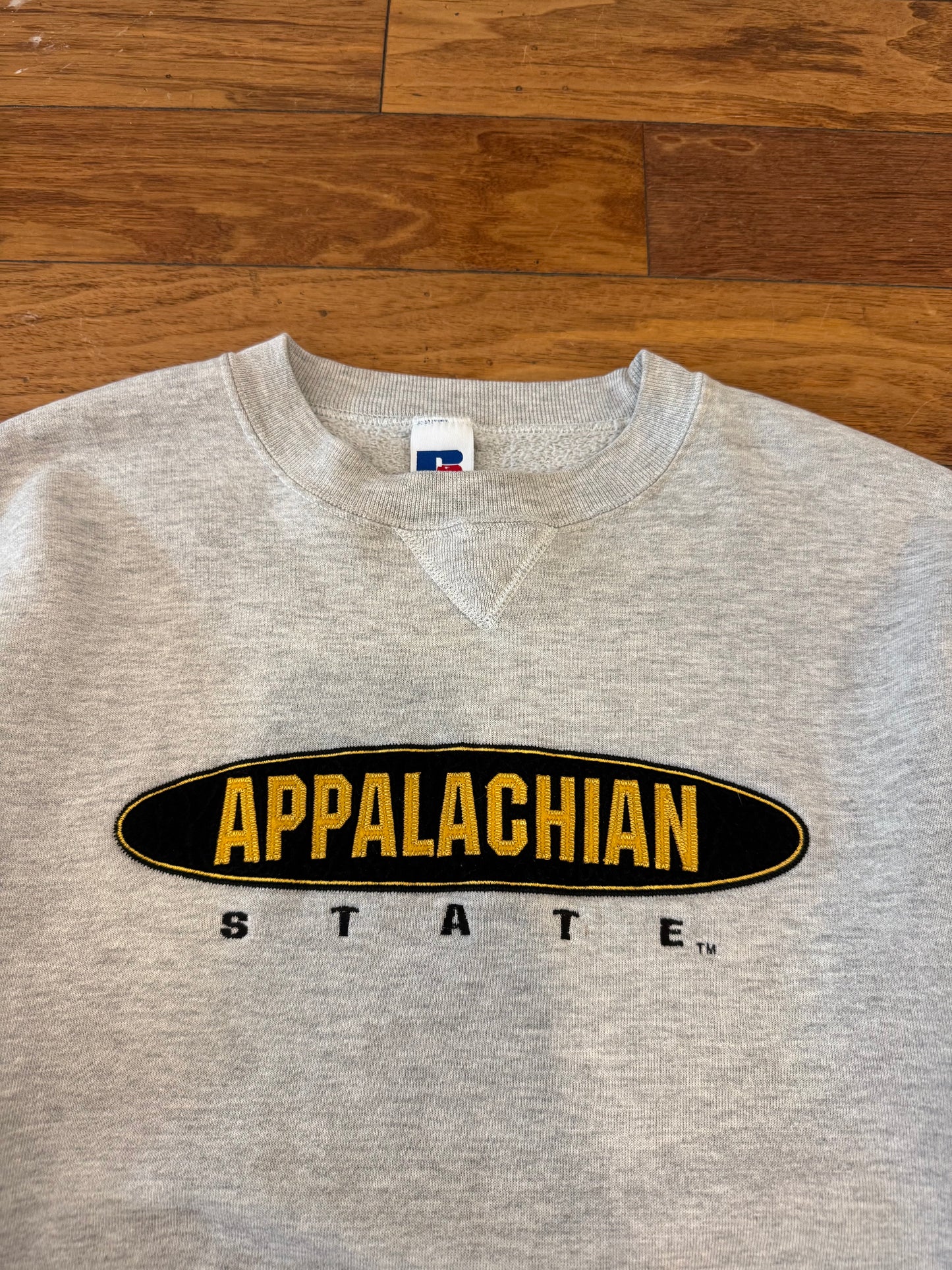 90s Appalachian State Russell Grey Crew (M)
