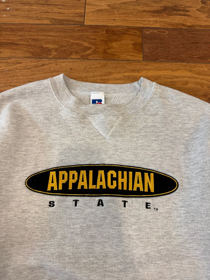 90s Appalachian State Russell Grey Crew (M)