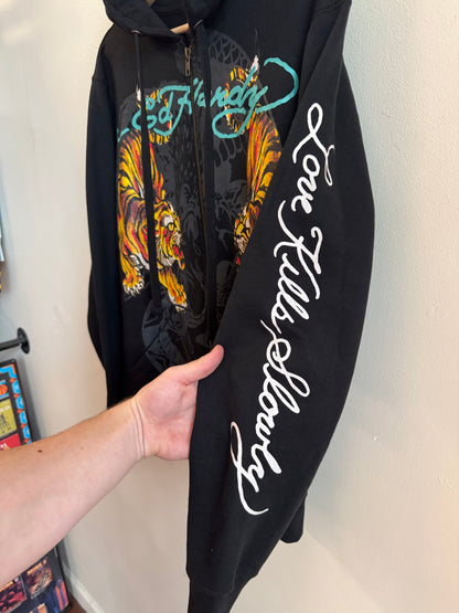 Ed Hardy Tiger Modern Full Zip Hoodie (M)