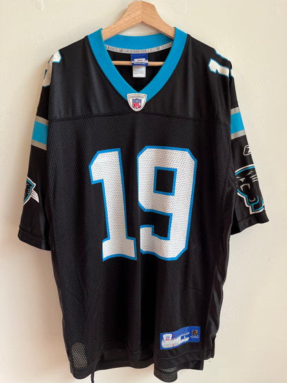00s Carolina Panthers Keyshawn Johnson Reebok Home Jersey (L)
