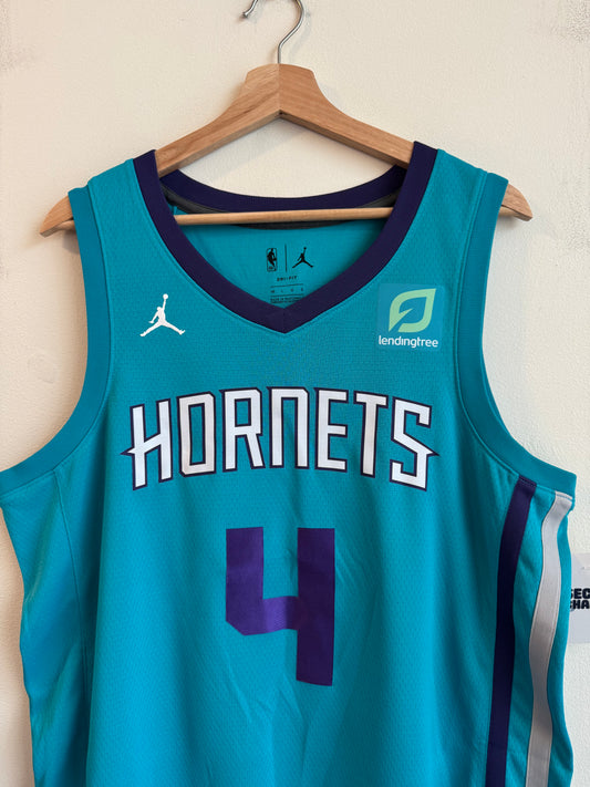 2018 Charlotte Hornets Devonte Graham Teal Jordan Swingman Jersey (L)