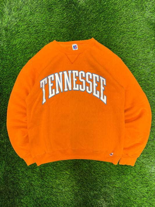 90s University of Tennessee Spell Out Russell Crewneck (M)