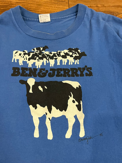 1985 Ben & Jerry's "Vermont's Finest" Grail Cow Graphic Tee (XL)