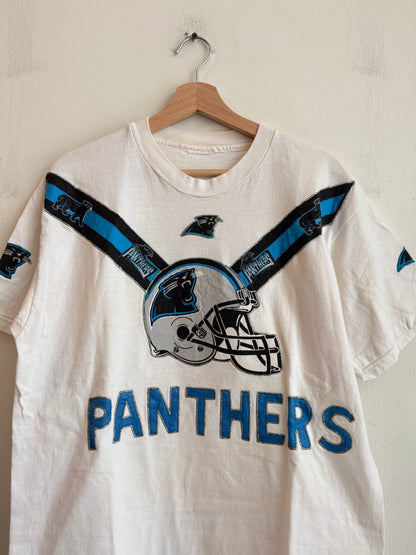 1996 Carolina Panthers Vintage Custom Glitter Tee (L)