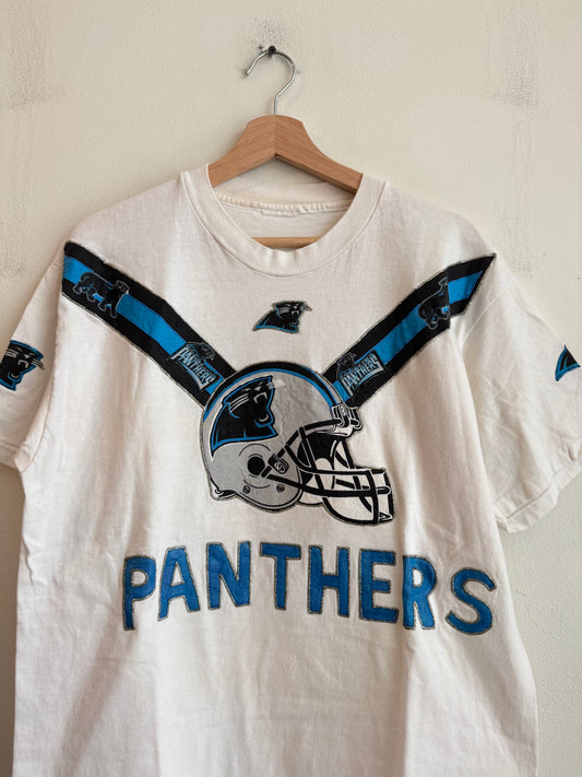 1996 Carolina Panthers Vintage Custom Glitter Tee (L)