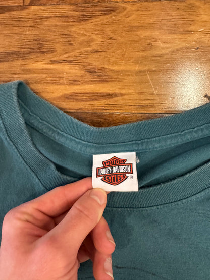 2010 Harley Davidson Dark Teal Wolf Tee (XL)