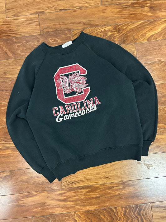80s USC Carolina Gamecocks Black Crewneck (S)