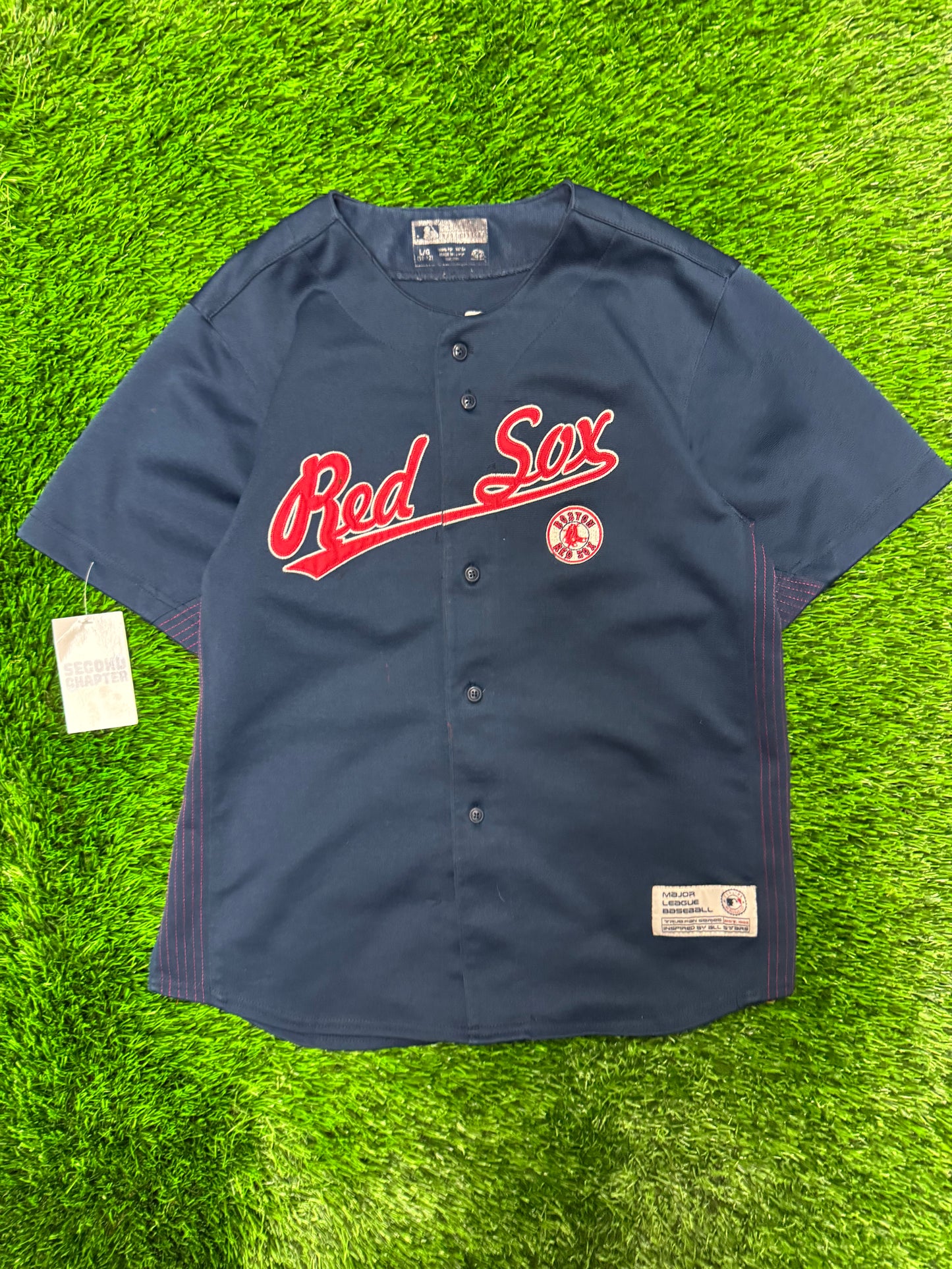 00s Boston Red Sox David Ortiz Youth Baseball Jersey (Youth L)