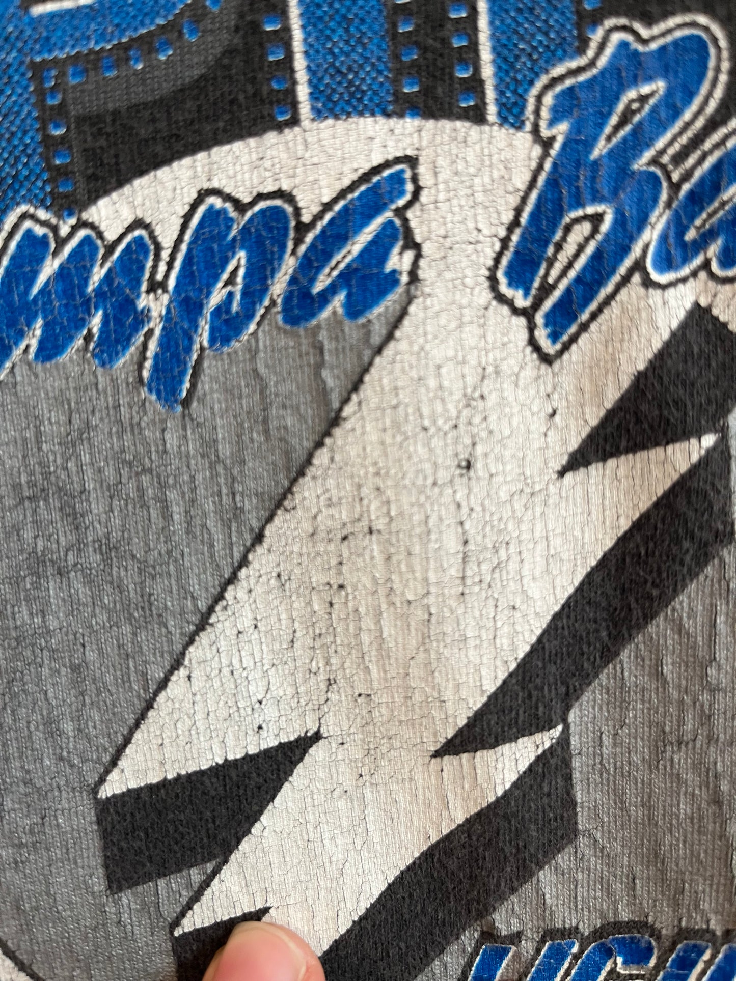 90s Tampa Bay Lightning Vintage NHL Hockey Tee (L)