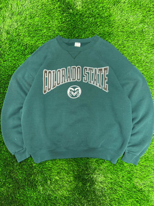 00s Colorado State University Spell Out Vintage Crewneck (XL)