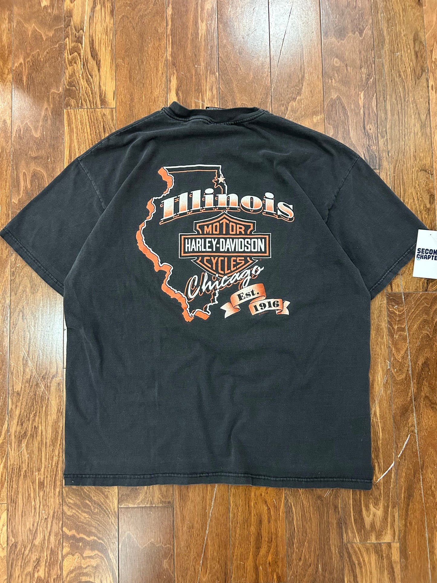 1998 Harley Davidson Faded Flames Tee (XL)