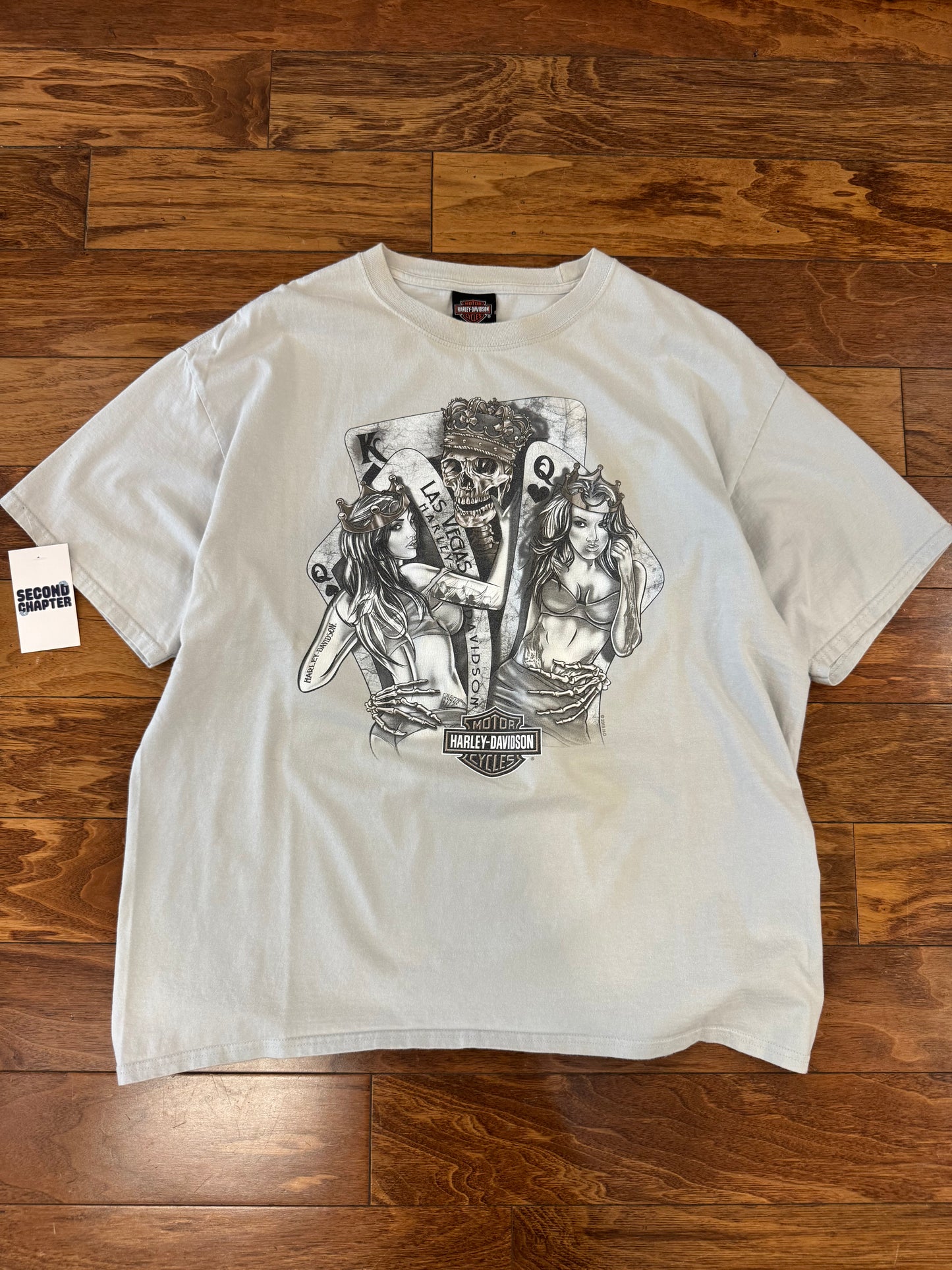 2019 Harley Davidson Las Vegas Cream Tee (XL)