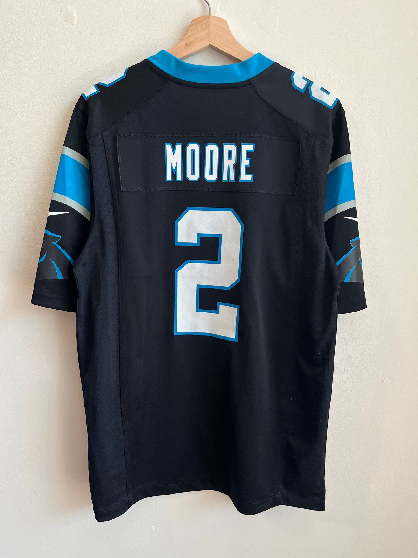 00s Carolina Panthers DJ Moore Home Nike NFL Jersey (S)