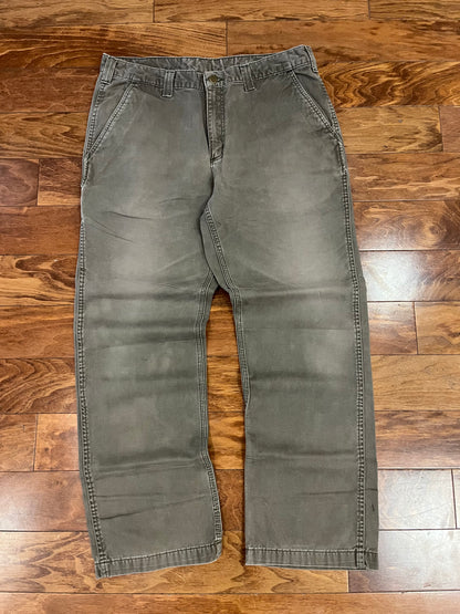 2014 Carhartt Brown Casual Workwear Pants (36x30)