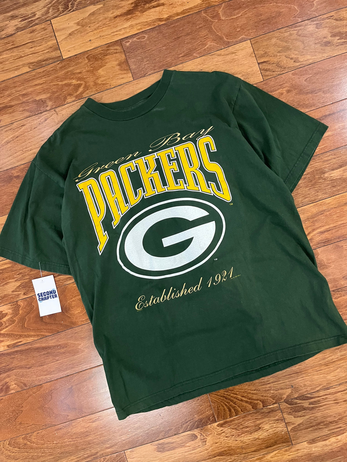 1997 Green Bay Packers Champs Green Tee (XL)