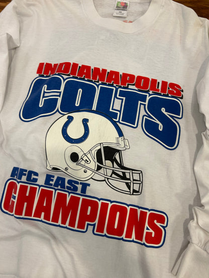 00s Colts AFC East Champions Long Sleeve Tee (XL)