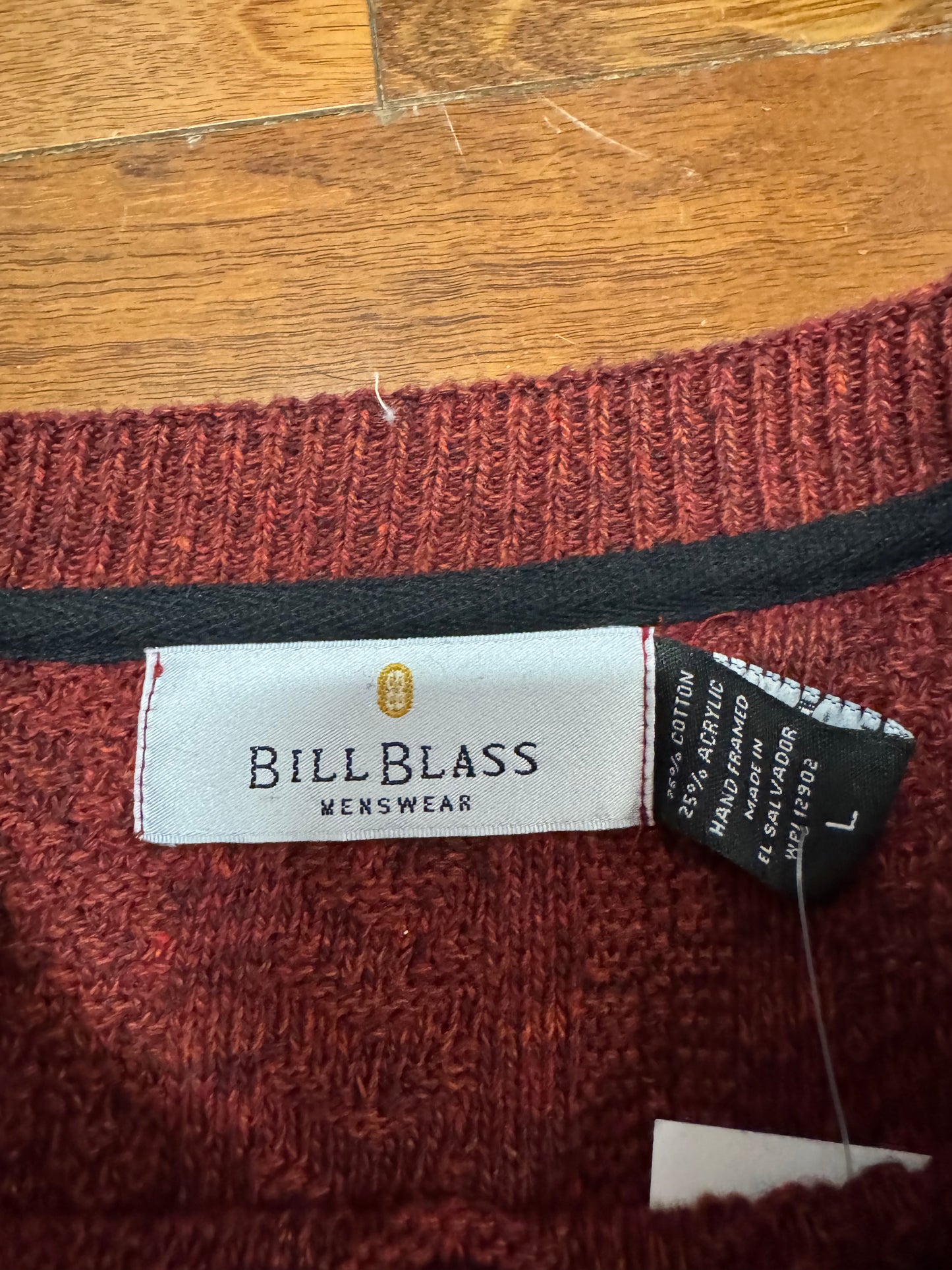 90s Bill Blass Maroon Sweater (L)