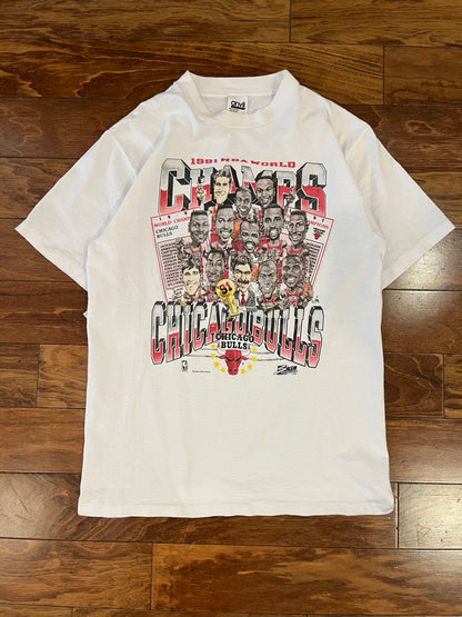1991 Chicago Bulls Caricature Tee (L)
