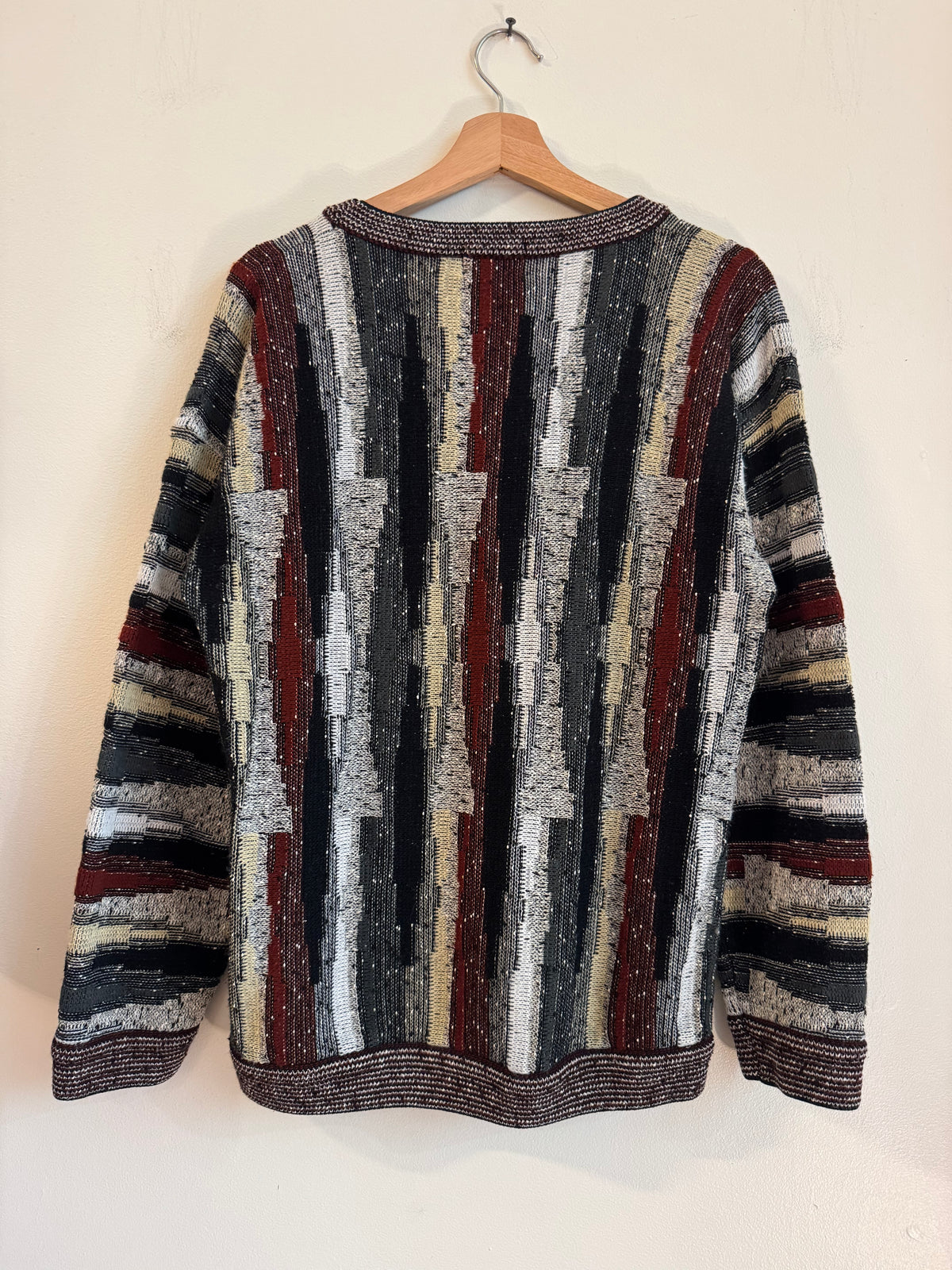 90s Protege Multi-Color Striped Sweater (L)