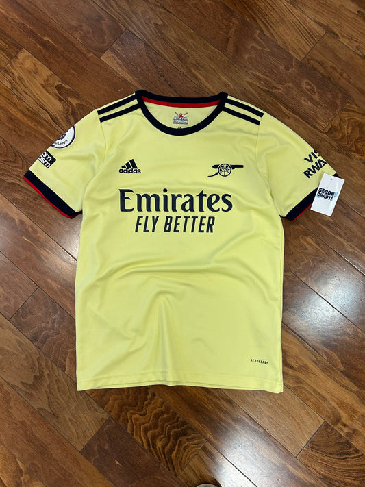 Arsenal Adidas Bukayo Saka #7 Away Soccer Jersey 2021-22 Kit (M)