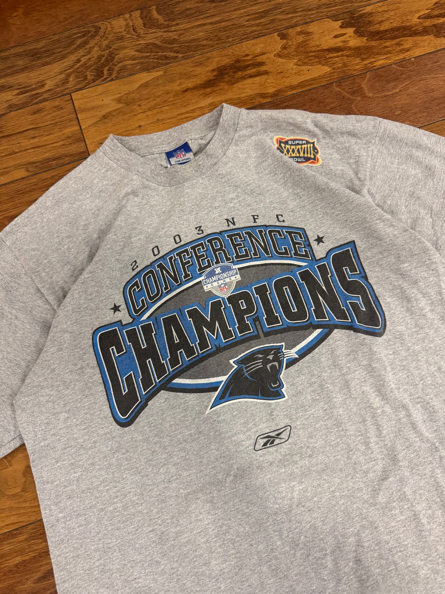 2003 Carolina Panthers NFC Champs Tee (M)