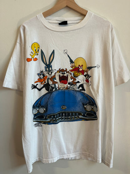 90s Looney Tunes Vintage Car Changes Tee (XL)